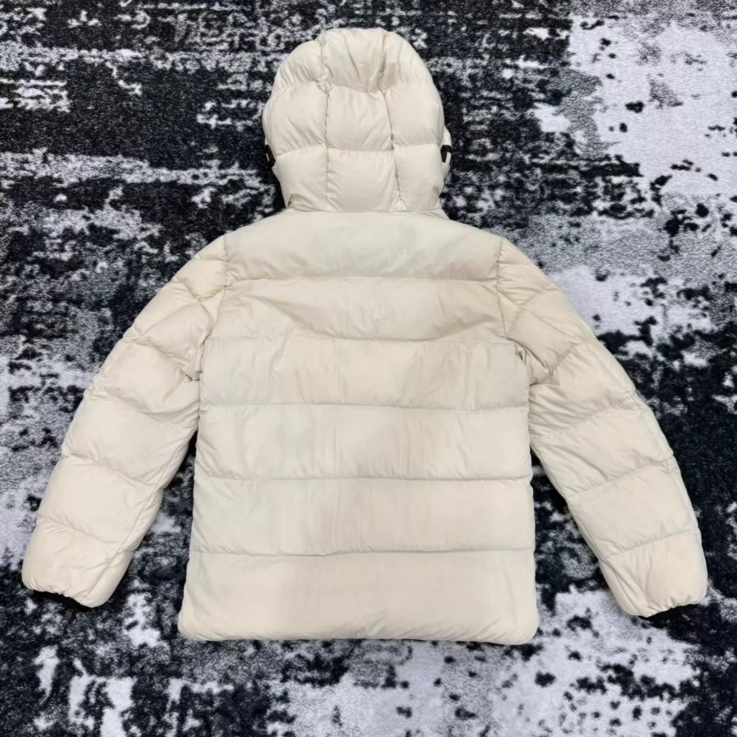 Moncler MONCLER Cream Hooded Down Jacket Size 1 99 New Size S / US 4 / IT 40 - 4 Thumbnail