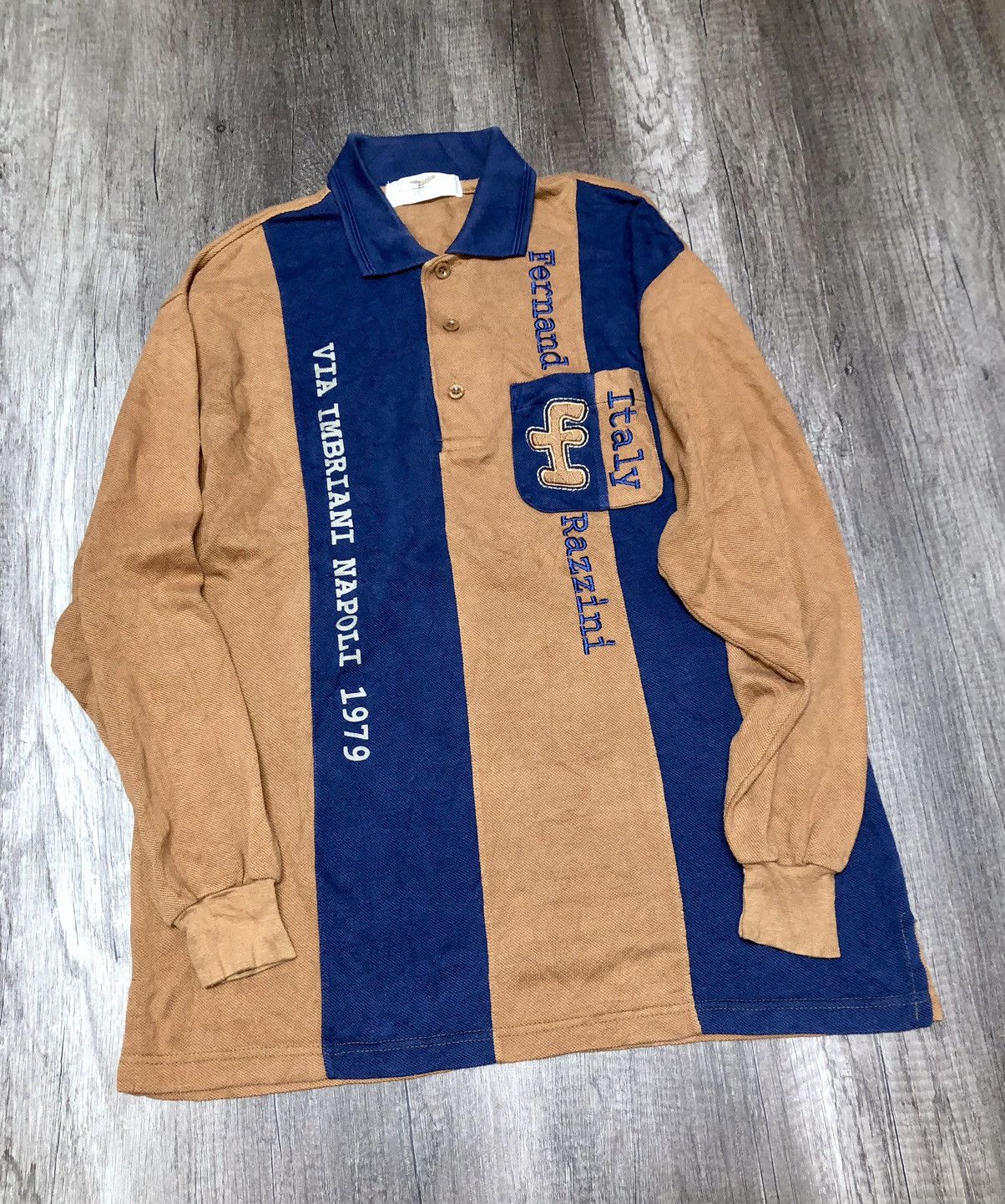 Designer × Vintage VINTAGE DESIGNER FERNAND RAZZINI POLO SHIRT LONG SLEEVE Size US L / EU 52-54 / 3 - 3 Thumbnail