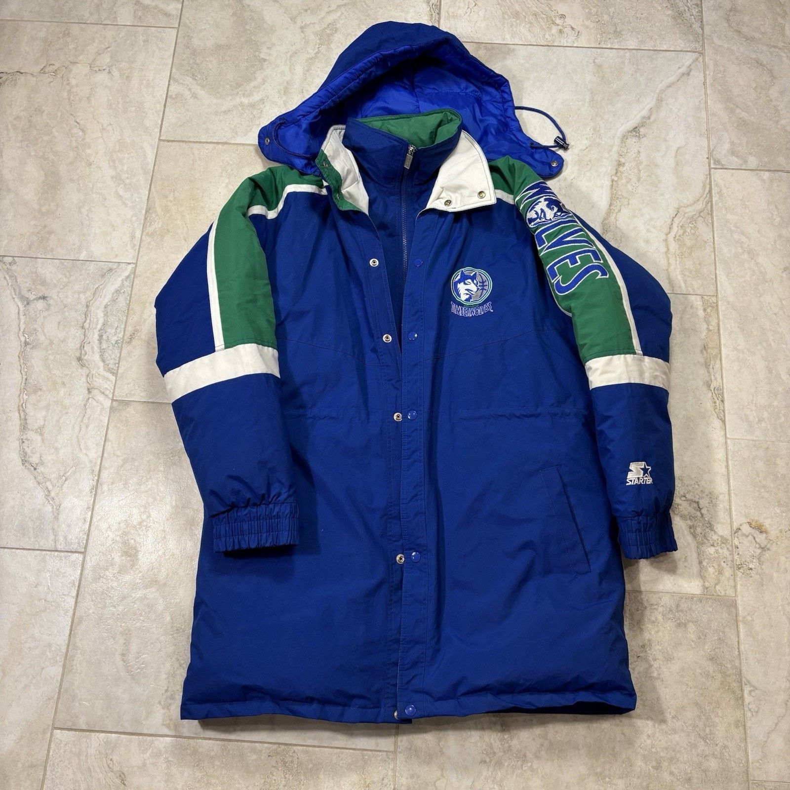 Starter Starter Minnesota Timberwolves Parka Jacket Sz L Down Puffer Size US L / EU 52-54 / 3 - 1 Thumbnail