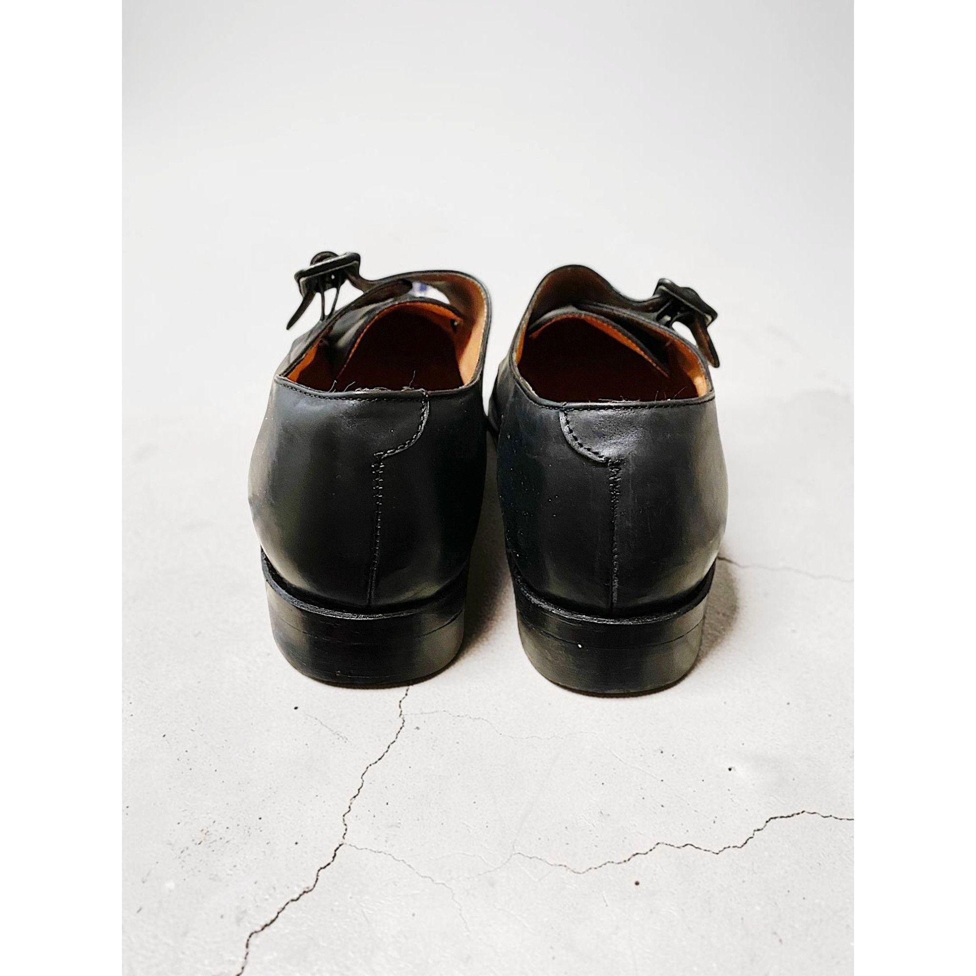 Robert Clergerie Vintage Robert Clergerie Black Leather Monk Strap Shoes, 7 Size US 7 / IT 37 - 5 Thumbnail