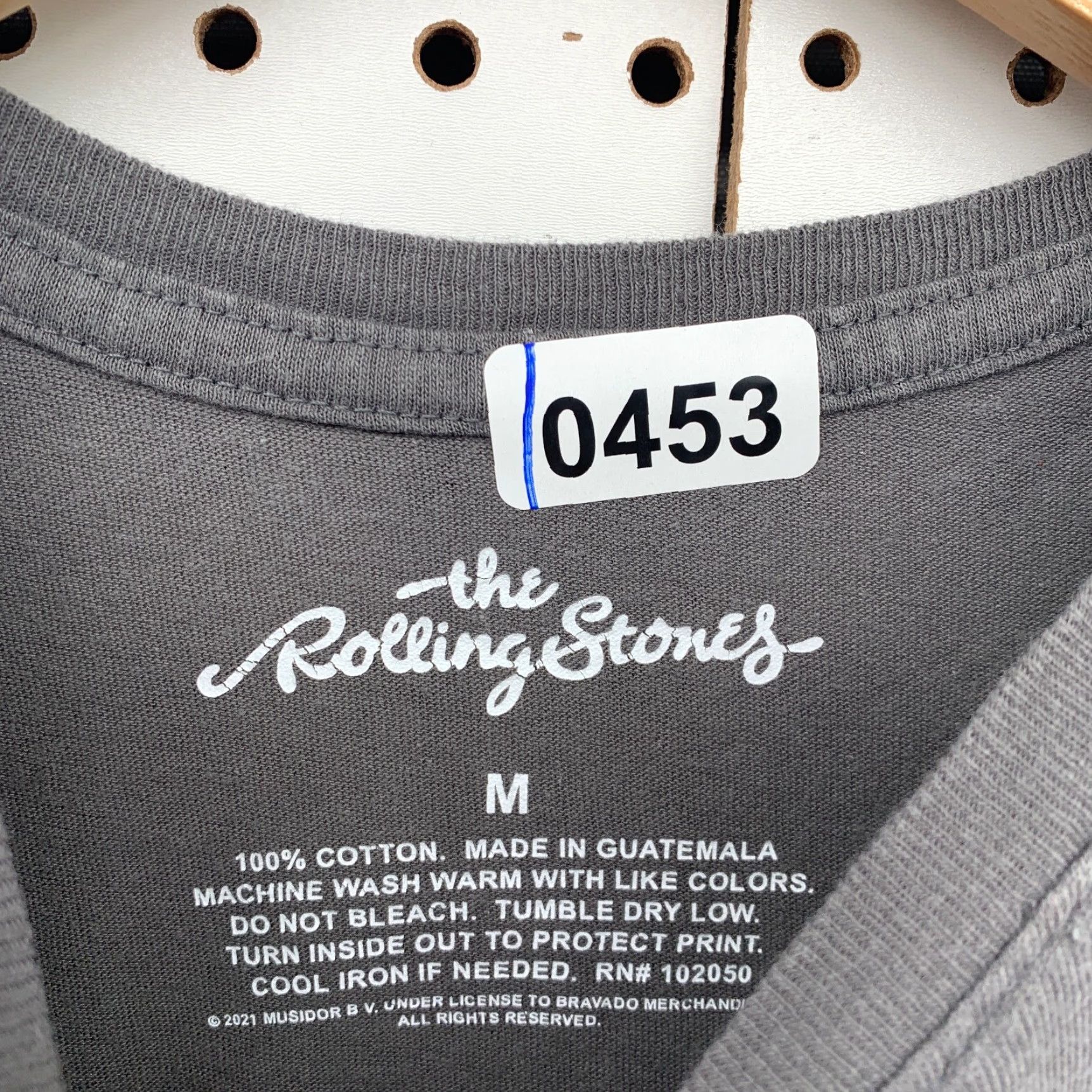Vintage Rolling Stones Shirt Mens Medium Gray Music Band Rock TEE 20.5x26 Size US M / EU 48-50 / 2 - 7 Thumbnail