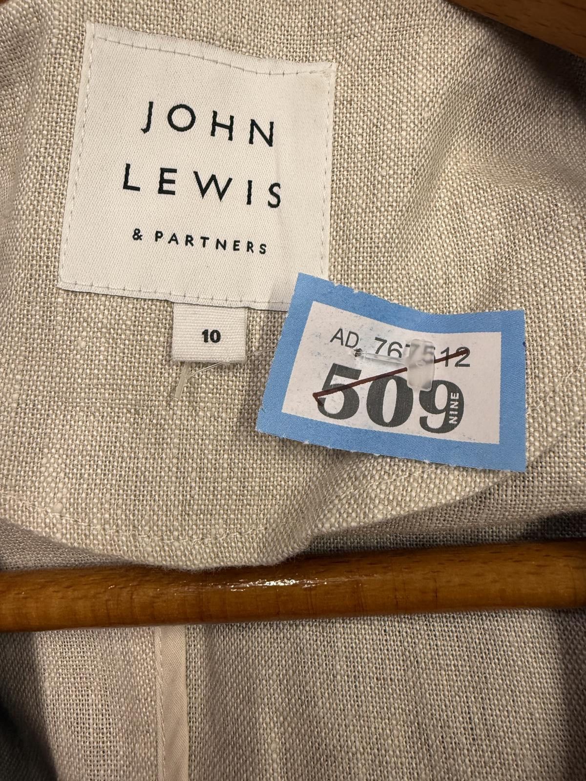 Other John Lewis & Partners Beige Linen Trench Coat Size 10 Size M / US 6-8 / IT 42-44 - 2 Thumbnail