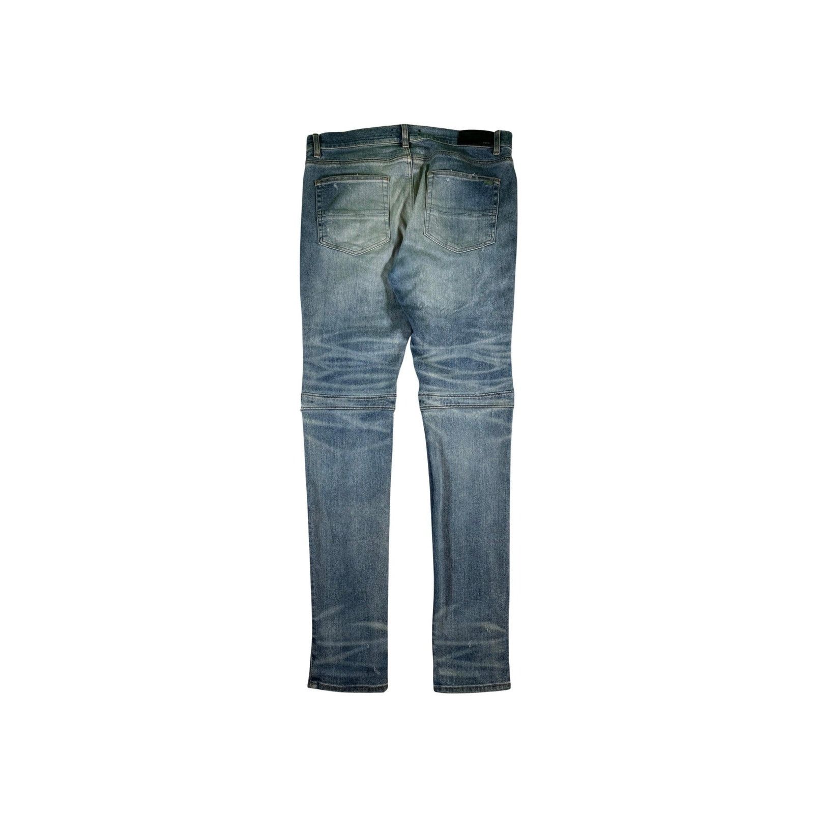 Amiri Amiri MX2 Patch Light Wash & Black Jeans Size US 36 / EU 52 - 2 Thumbnail