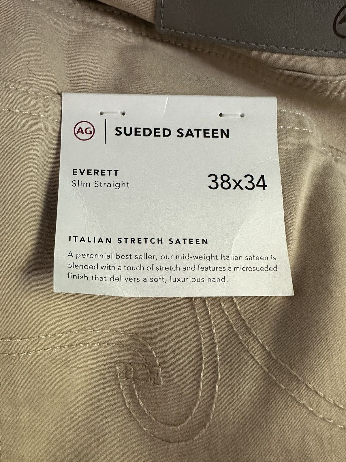 AG Adriano Goldschmied AG Everett Slim Straight Pants - NEW w/ Tags Size US 38 / EU 54 - 5 Thumbnail