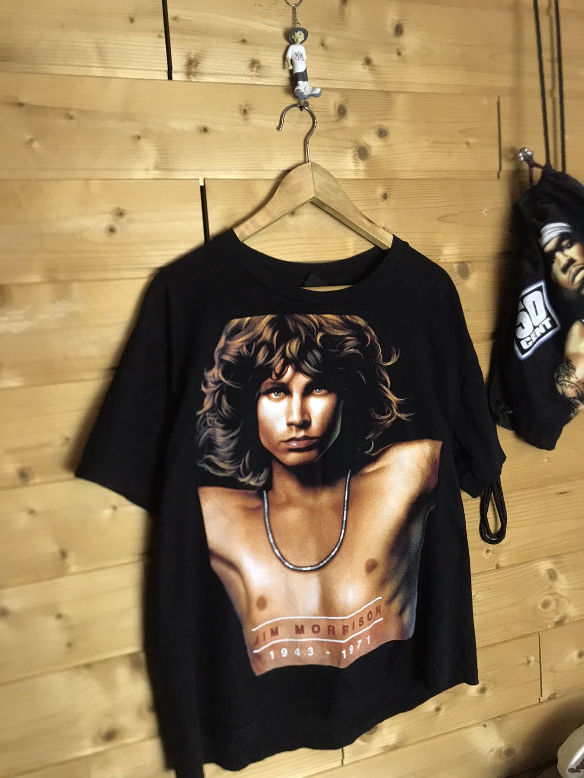 Band Tees Rare Vintage Jim Morrison 1943 - 1971 single stitch t-shirt Size US L / EU 52-54 / 3 - 3 Thumbnail