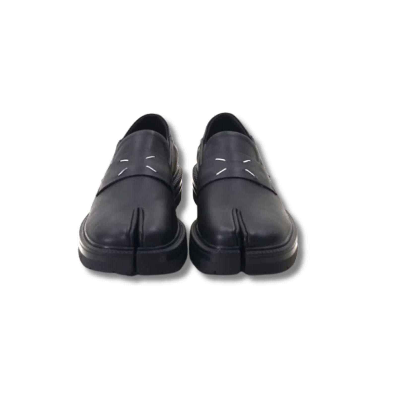 Japanese Brand Split-Toe Leather Shoes - Tabi Style Slip-On Loafers Size US 8 / EU 41 - 6 Thumbnail