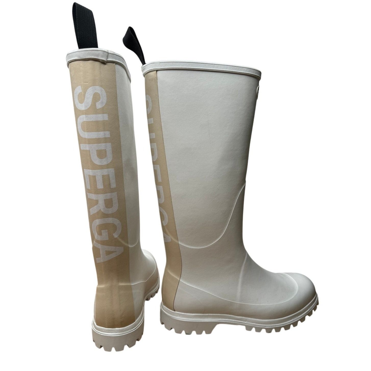 Superga Brand New SUPERGA White 799 Rain Boots Tall Rubber Boho Size US 7.5 / IT 37.5 - 1 Thumbnail