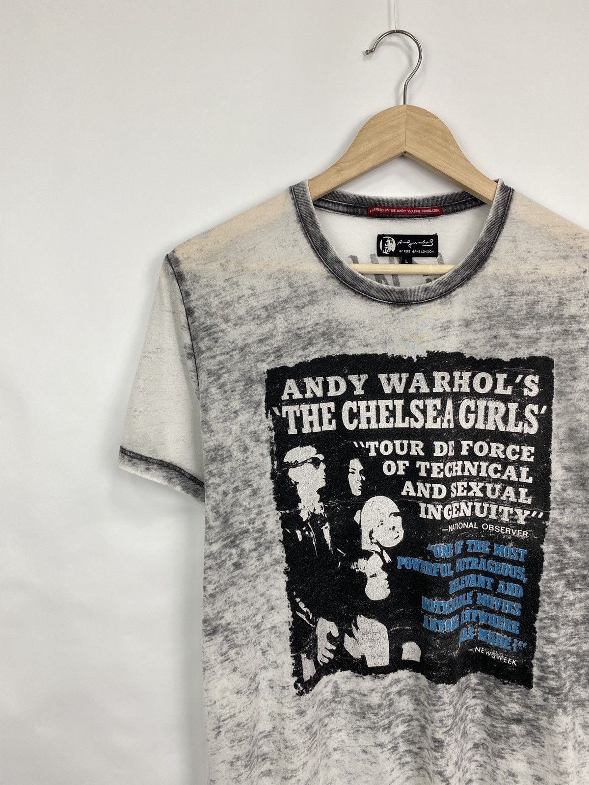 Andy Warhol × Hysteric Glamour 🇺🇸 Y2K Andy Warhol Pepe Jeans Art T-Shirt Rare Retro Hype Size US L / EU 52-54 / 3 - 2 Thumbnail