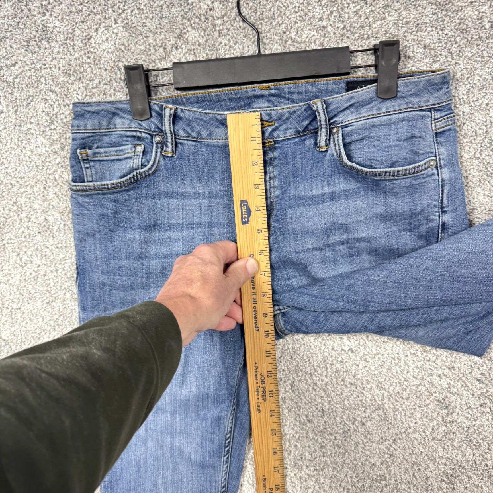Allsaints AllSaints Mast Jeans Mens 32x28.5 Blue Skinny Low Rise Stretch Denim Casual Size US 32 / EU 48 - 5 Thumbnail
