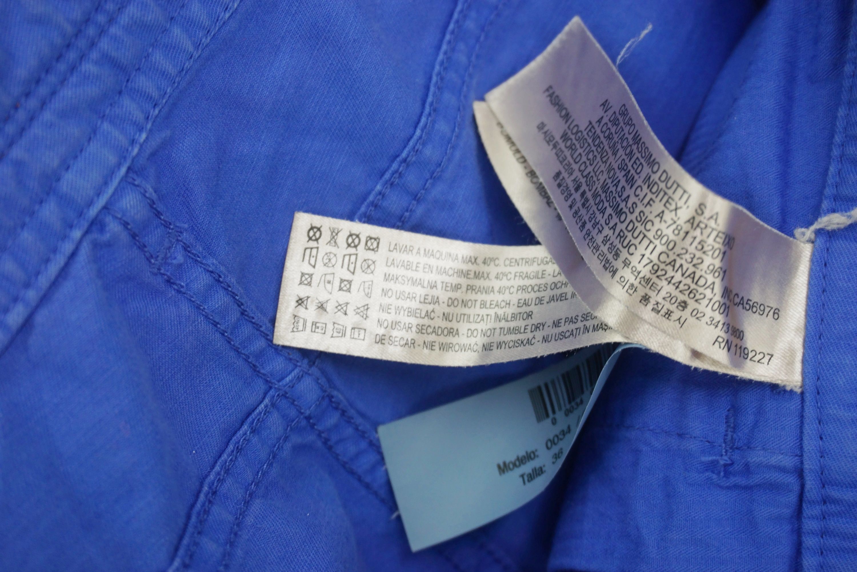 Massimo Dutti Mossimo Pants Size W36xL34 Straight Leg Blue Trousers Size US 36 / EU 52 - 13 Thumbnail