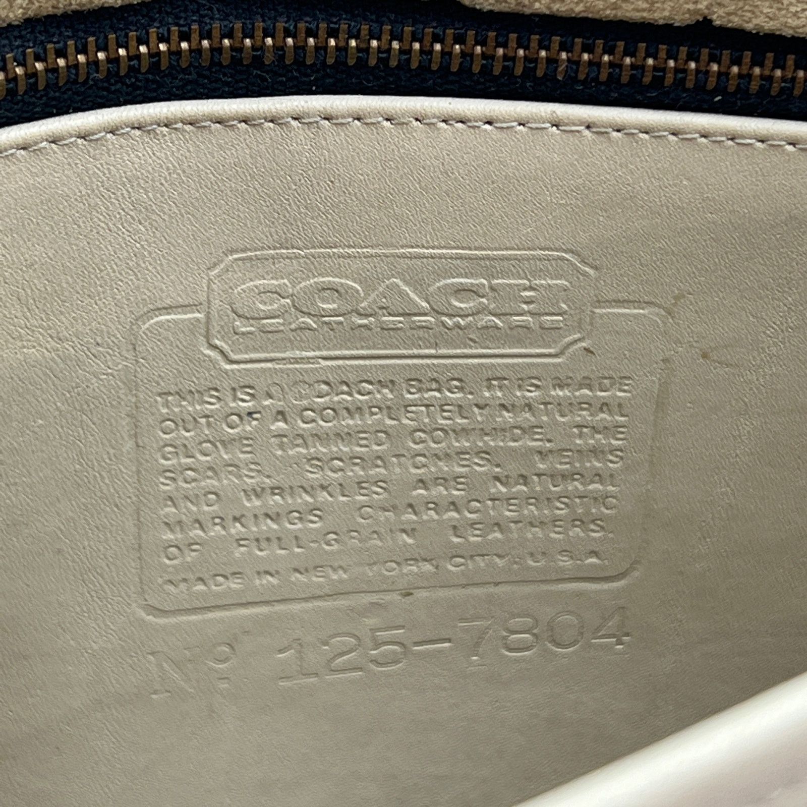Coach × Vintage Vintage 80s Coach Saddlery Bag Bone Leather Crossbody 9535 Size ONE SIZE - 5 Thumbnail