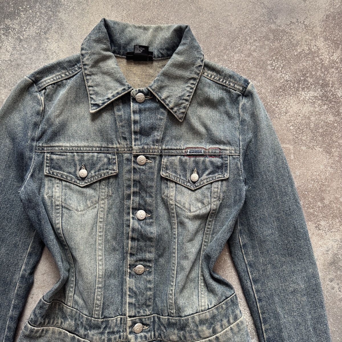 Diesel DIESEL Vintage Y2K Washed Long Denim Jacket / Dress Coat Size S / US 4 / IT 40 - 3 Thumbnail