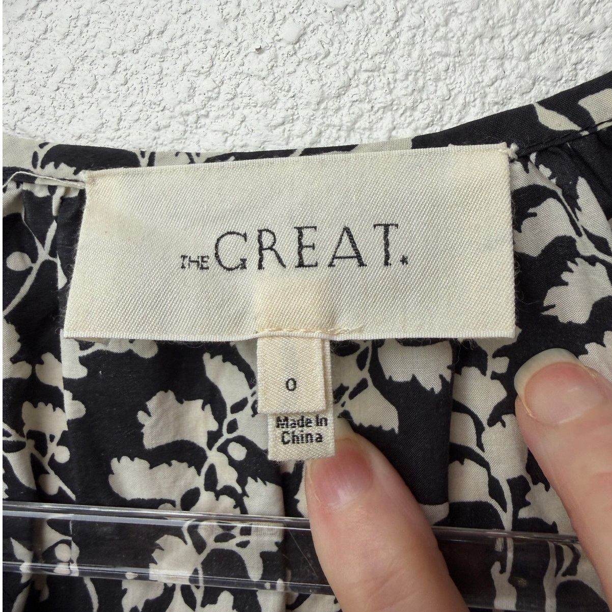 THE GREAT The Great Dress Black Ivory Floral Midi Women Button Front Size XS / US 0-2 / IT 36-38 - 9 Thumbnail