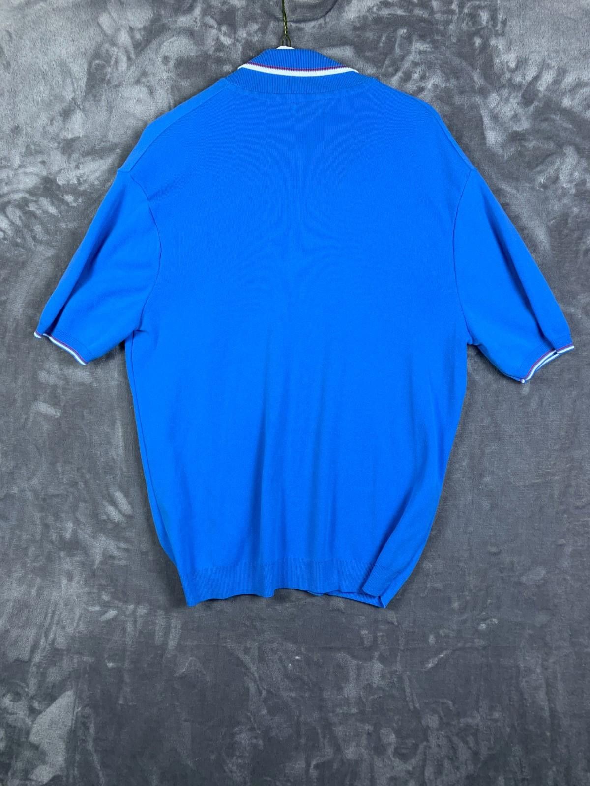 Designer 60s BAN LON HILLSDALE SS POLO Mens XL Royal Wht/Red Trim 279 Size US XL / EU 56 / 4 - 2 Thumbnail