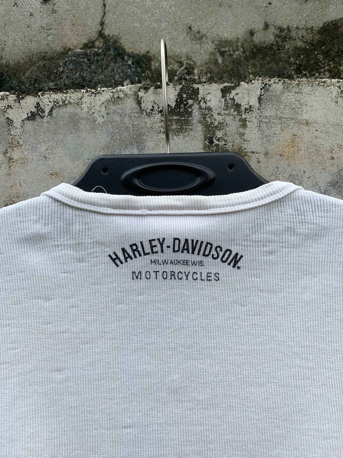 Harley Davidson × Vintage Vintage Harley Davidson V Neck Tee Size L / US 10 / IT 46 - 3 Thumbnail