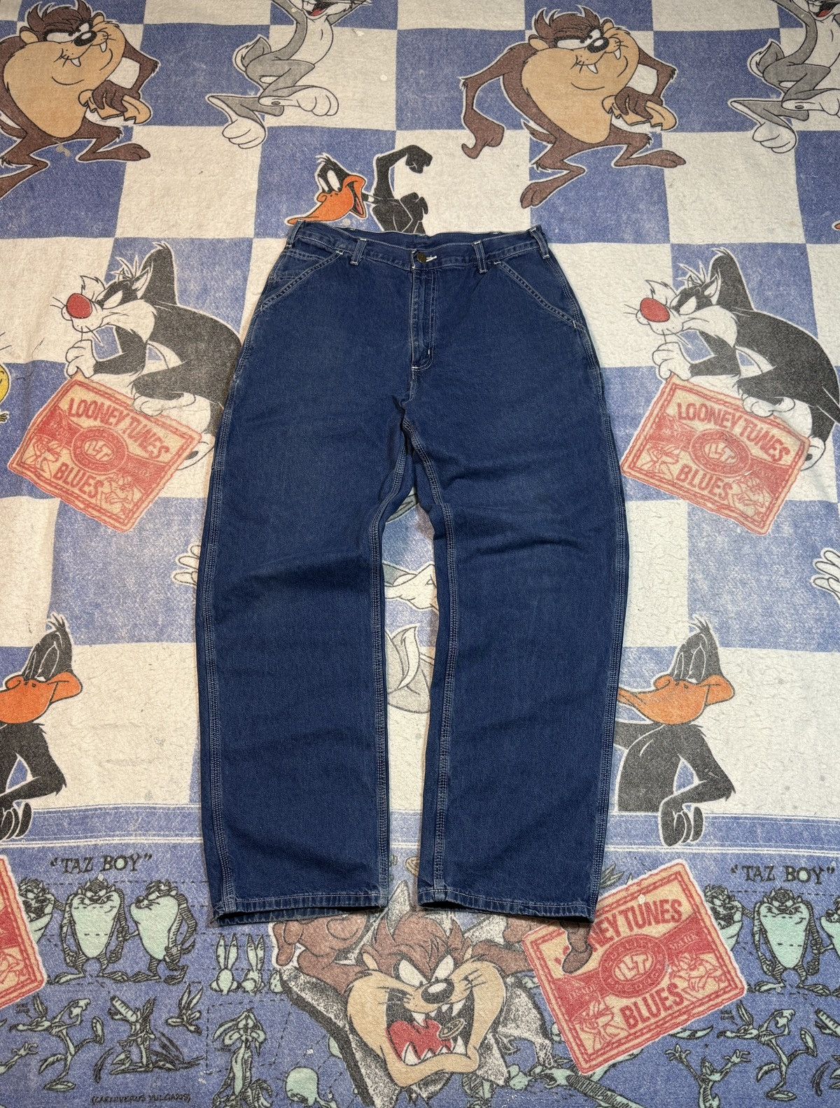 Carhartt Vintage Carhartt denim carpenter pants Size US 34 / EU 50 - 3 Thumbnail