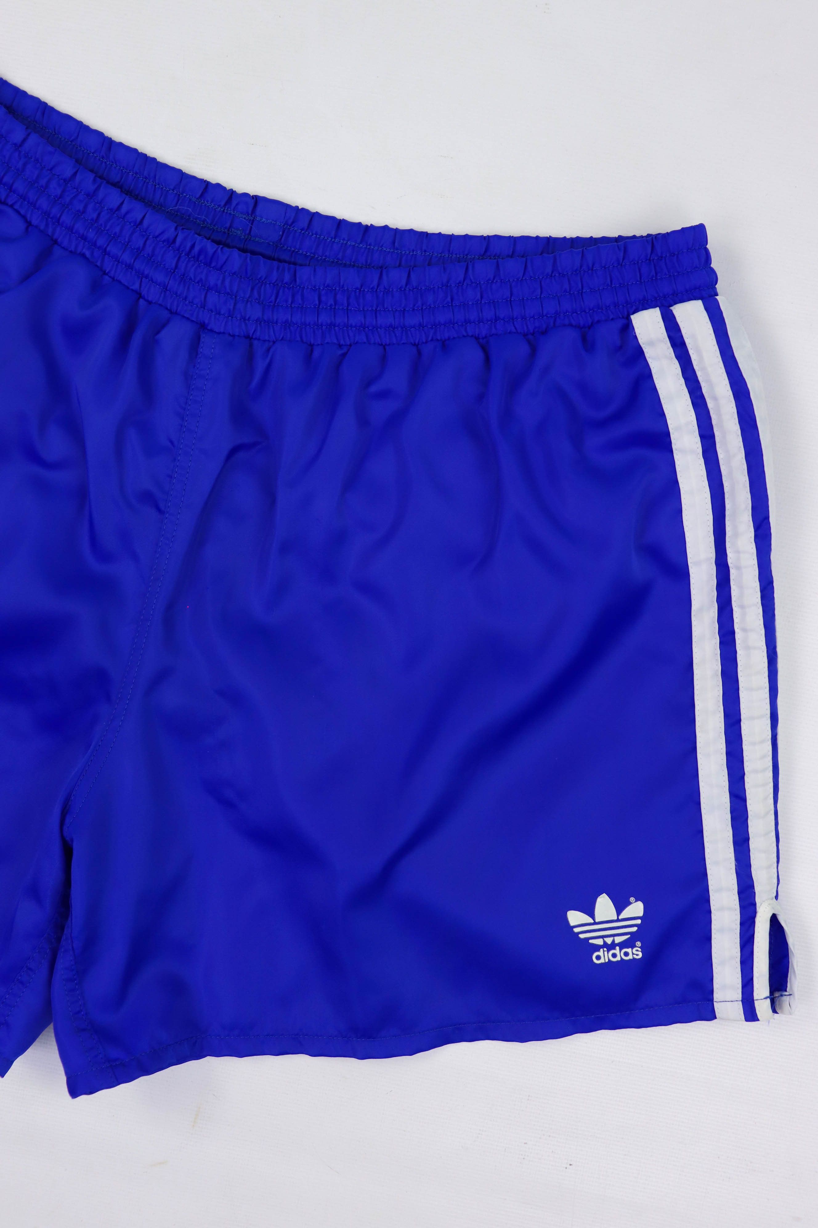 Adidas 70s Retro Vintage Adidas Ventex Blue Satin Nylon Run Shorts Size US 32 / EU 48 - 4 Thumbnail