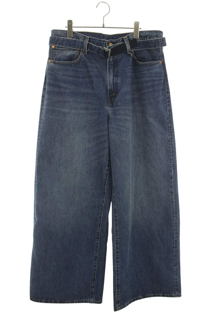Levi's LEVI'S x Sacai 25SS Belted Wide Denim Pants Size 36 Size US 36 / EU 52 - 1 Thumbnail