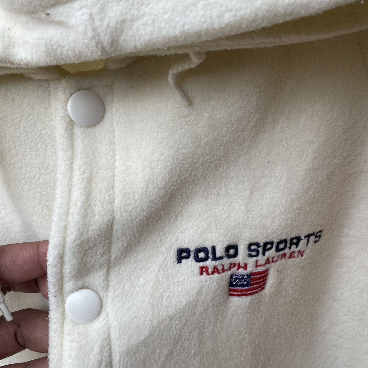 Polo Ralph Lauren 🔥Polo Sport Ralph Lauren Snap Buttons Hooded Fleece Jacket Size US M / EU 48-50 / 2 - 10 Thumbnail