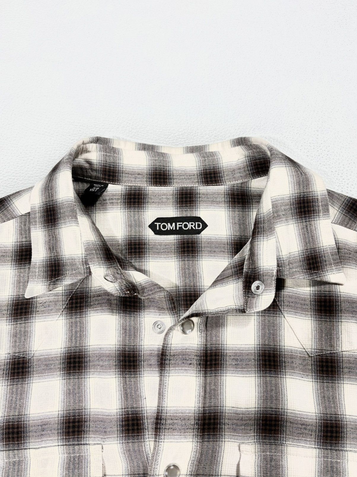 Tom Ford Tom ford Fakemink Shirt Size US L / EU 52-54 / 3 - 4 Thumbnail