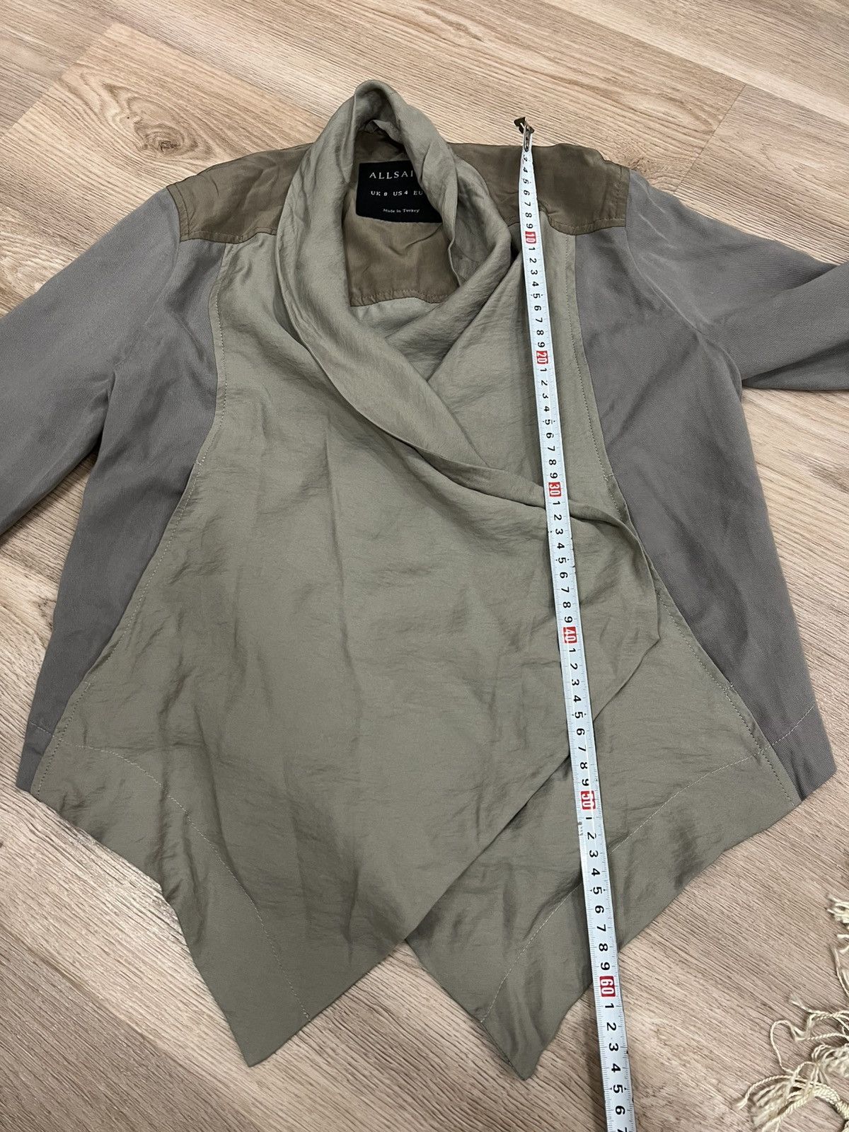Allsaints Allsaints Kwar Gray Light Jacket Size S / US 4 / IT 40 - 9 Thumbnail