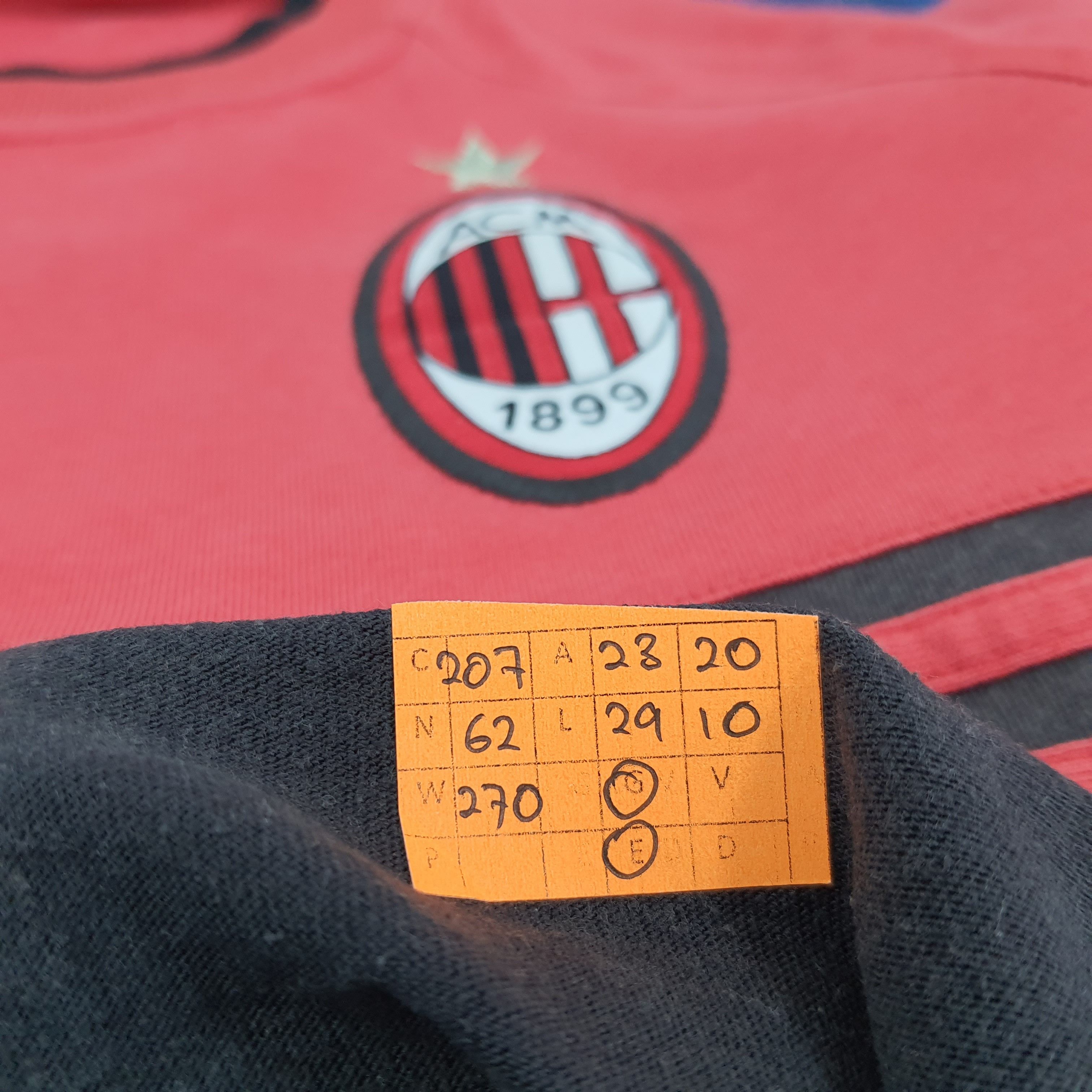 Adidas × Vintage Vintage Adidas AC Milan Sports Football Club Tshirt Size US XL / EU 56 / 4 - 8 Thumbnail