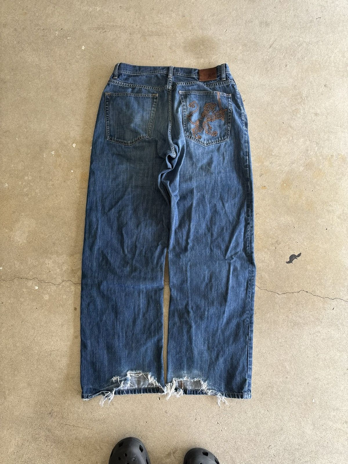 Sean John Vintage Sean John Baggy Embroidered Y2K Baggy Denim Jeans Size US 32 / EU 48 - 1 Thumbnail