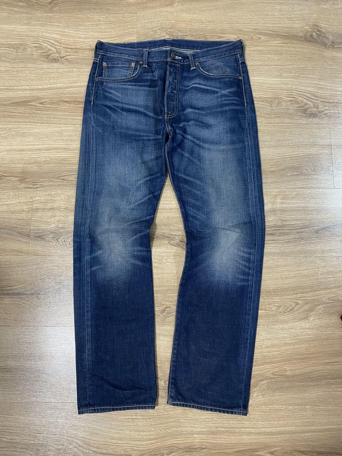 LVC × Levi's × Levi's Made & Crafted Levi’s 501 Sun-faded Denim-head Japanese Style Jeans Size US 34 / EU 50 - 1 Thumbnail