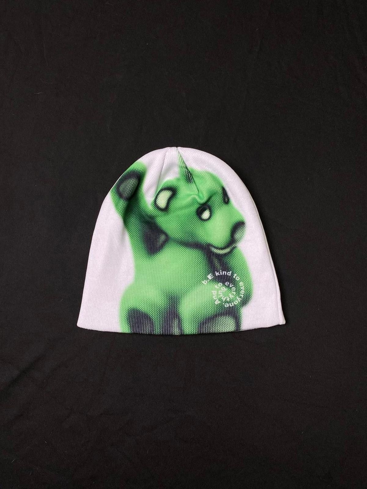 Japanese Brand Deadstock b.Eautiful & Kiiro No Cuff Knit Green Beanie OS Size ONE SIZE - 4 Thumbnail
