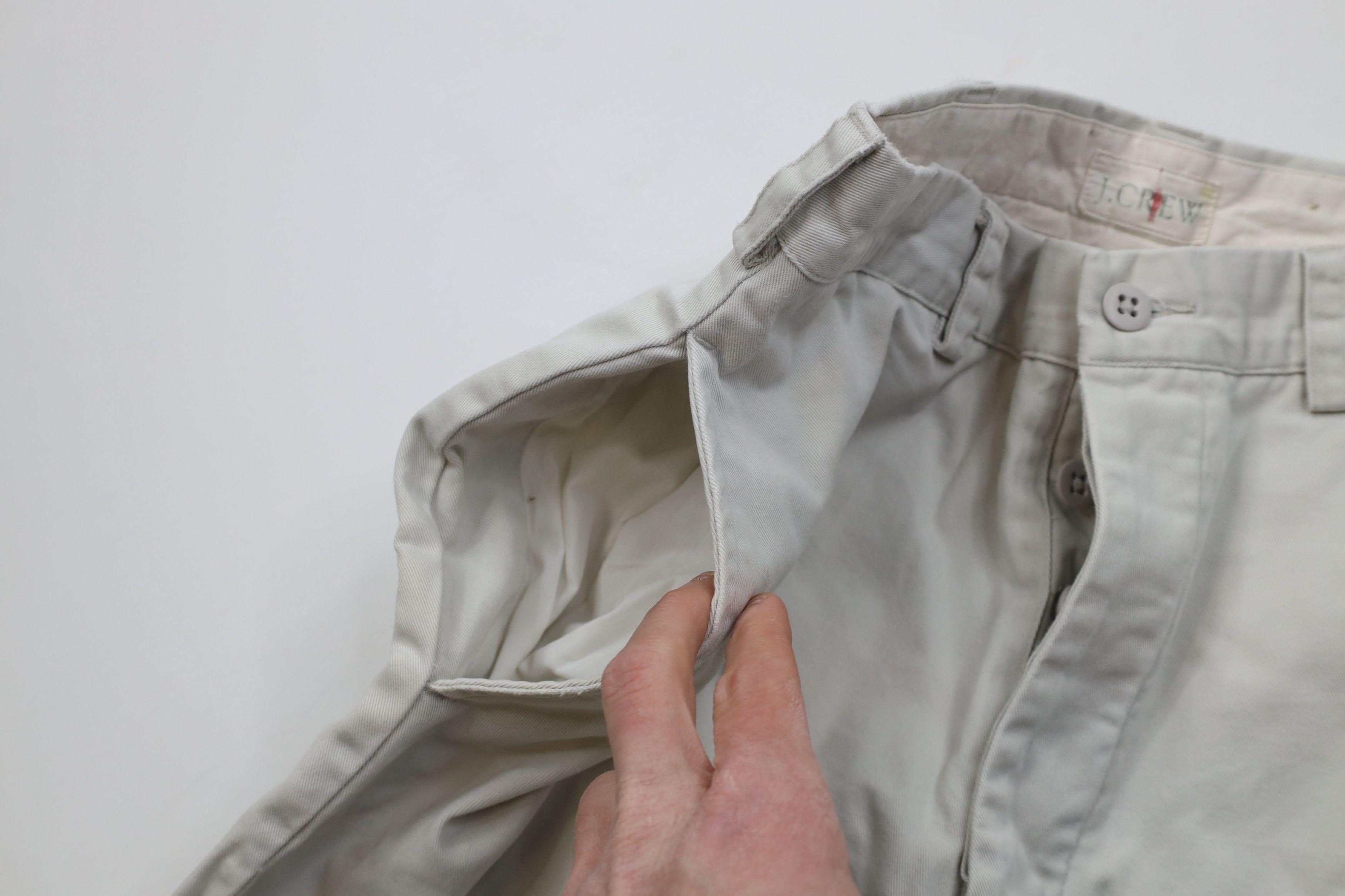 J.Crew Vintage 90s J Crew Button Fly Relaxed Fit Chino Pants Gray Size US 28 / EU 44 - 8 Thumbnail