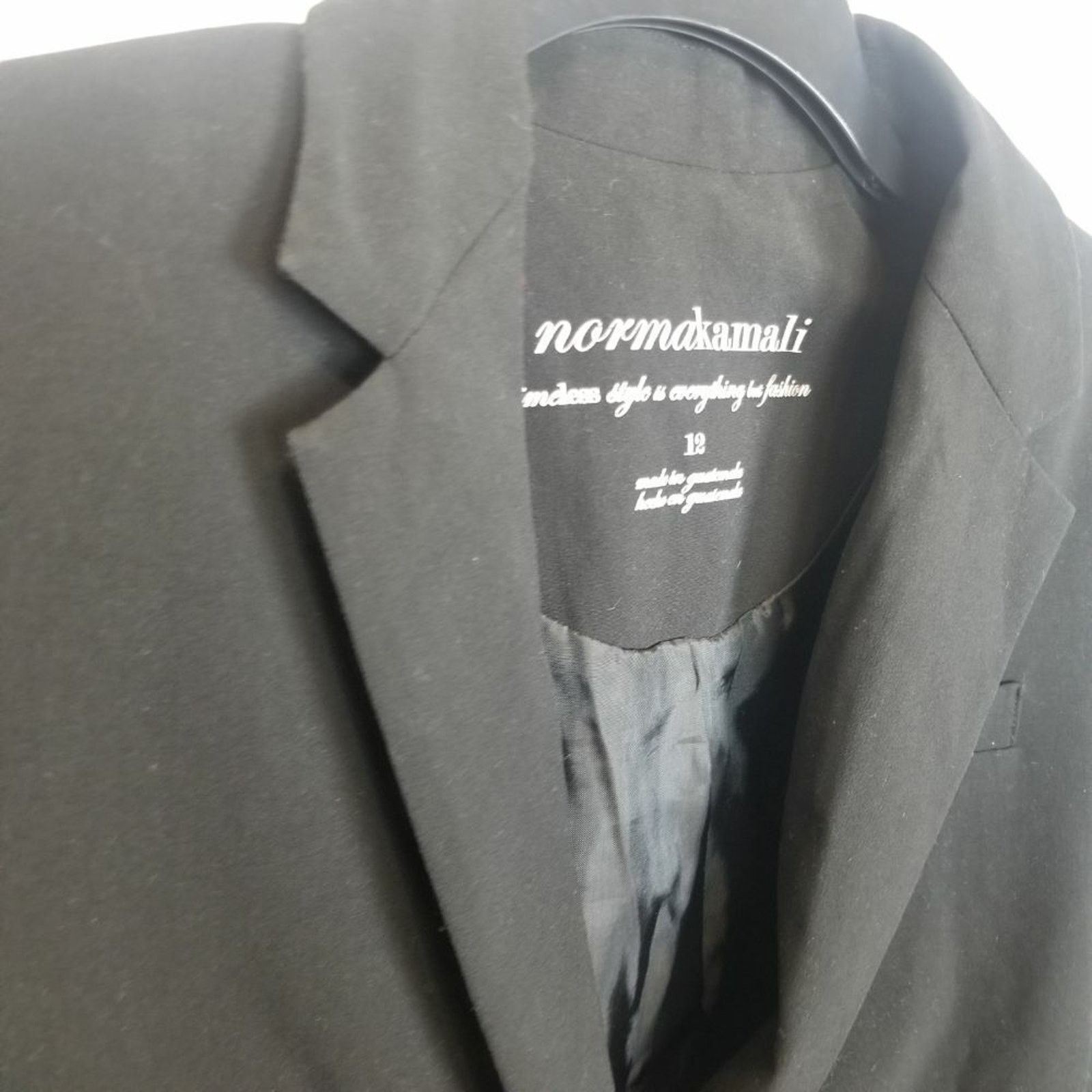 Norma Kamali Norma Kamali Womens Blazer Classic 12 Dark Academia Career Size XL / US 12-14 / IT 48-50 - 5 Thumbnail