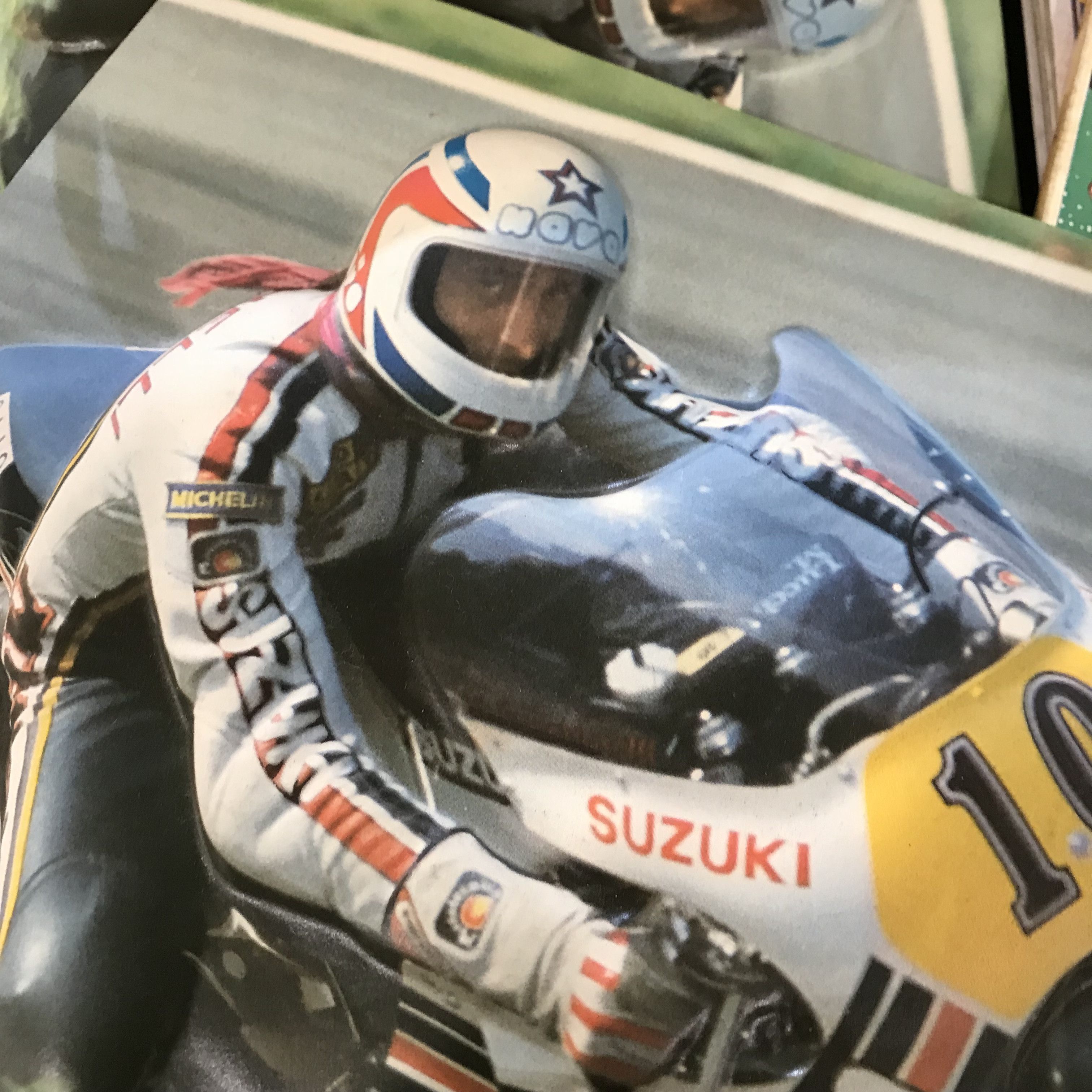 Vintage Vintage Nova Helmet Poster GIANFRANCO BONERA Motorcycle Size ONE SIZE - 10 Thumbnail