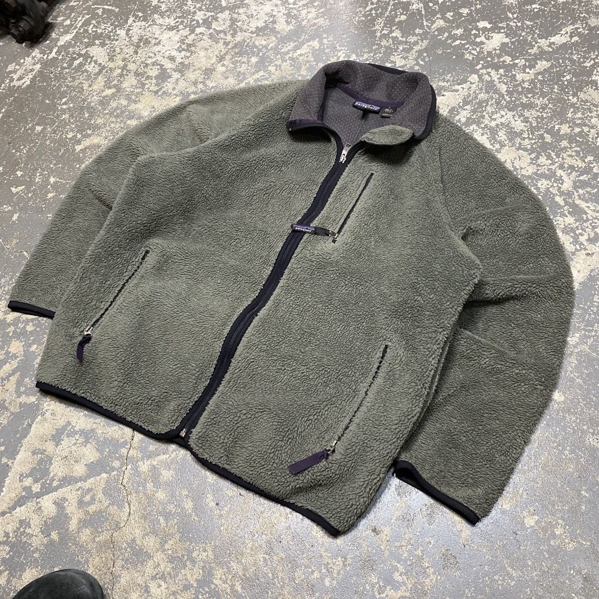 Patagonia × Vintage Vintage Patagonia Deep Pile Retro X Zip Up Fleece Sweater Size US XL / EU 56 / 4 - 13 Thumbnail