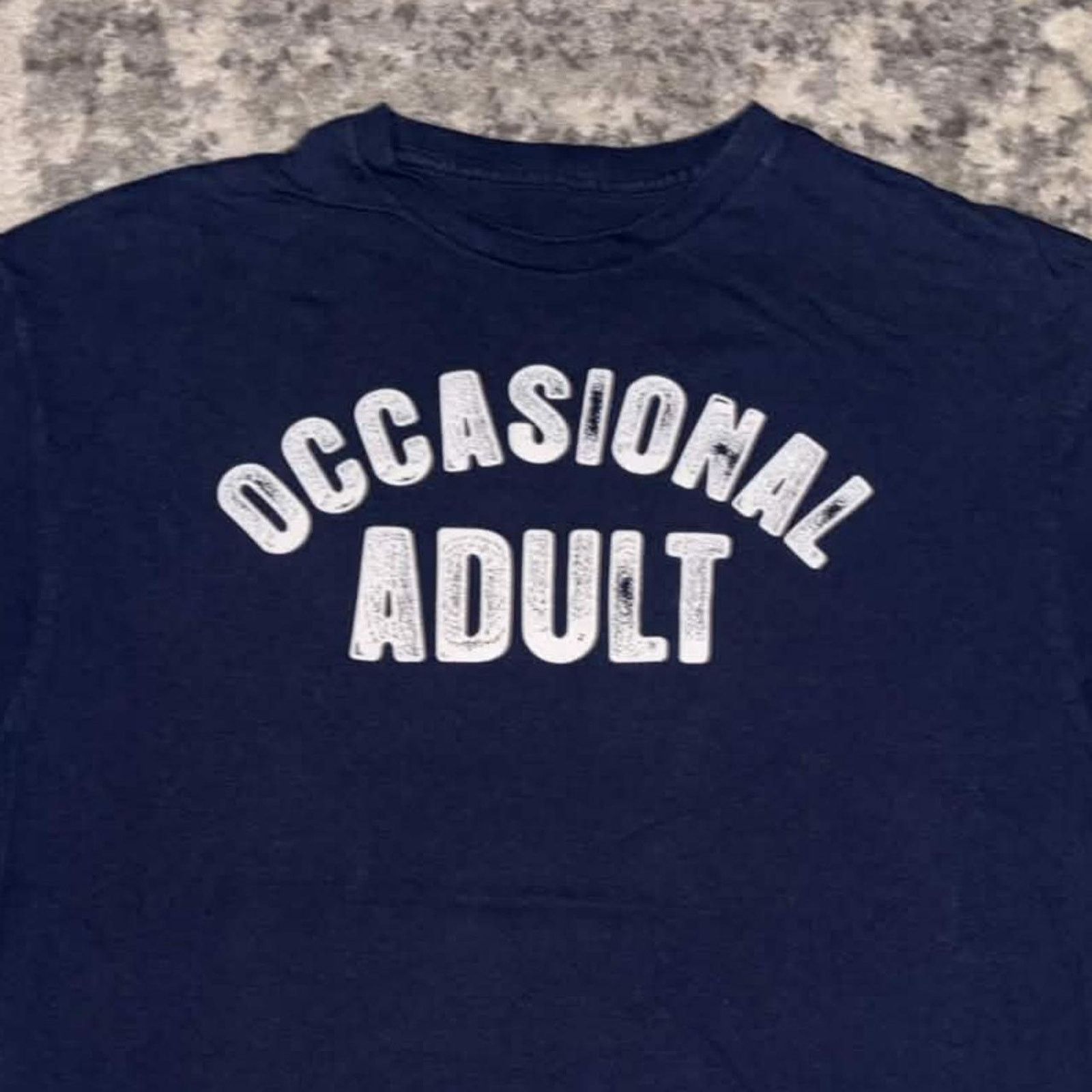American Apparel Y2K Occasional Adult Funny Text Shirt Size US M / EU 48-50 / 2 - 2 Thumbnail