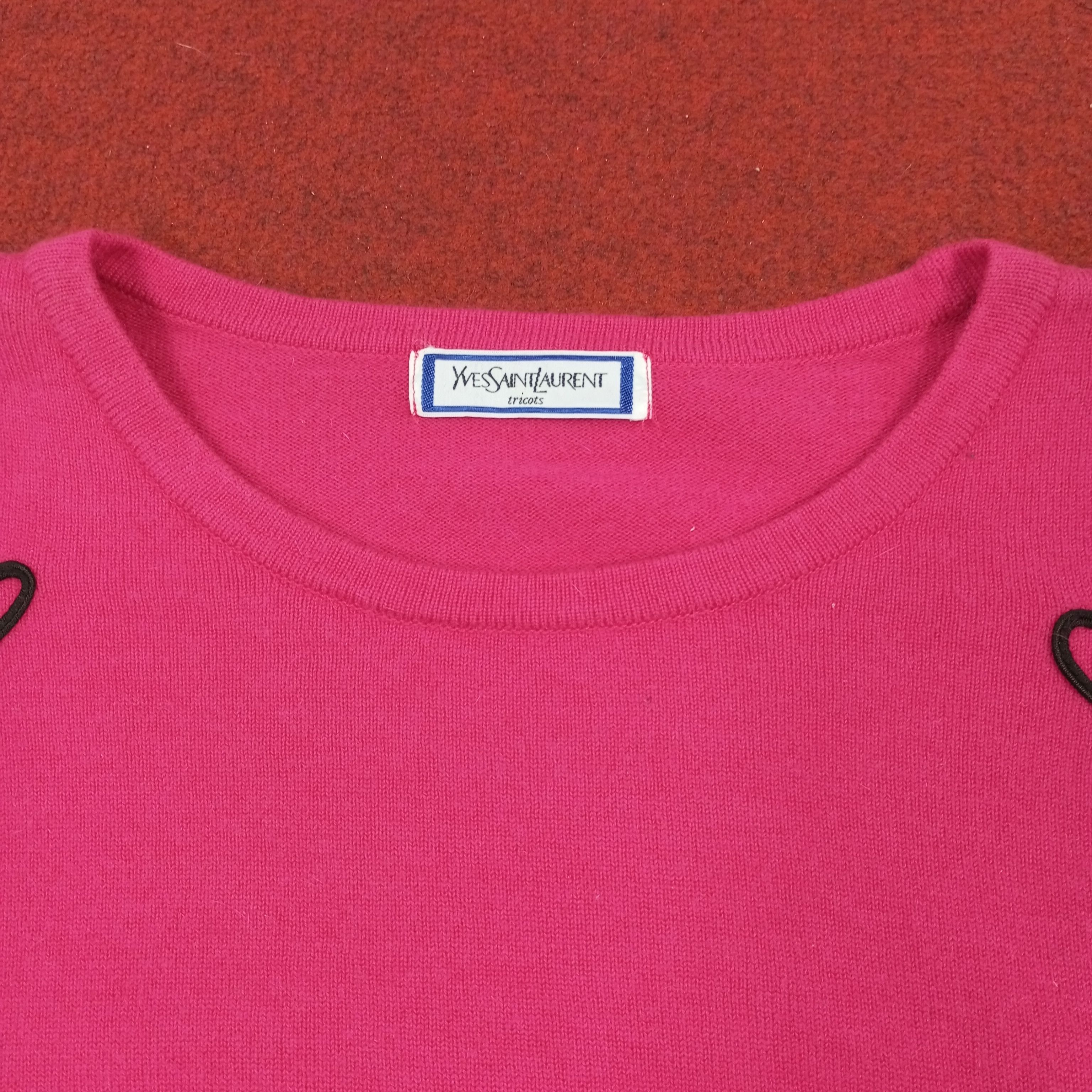 Vintage × Yves Saint Laurent Yves Saint Laurent Fashion Style Design Sweatshirt Size S / US 4 / IT 40 - 2 Thumbnail