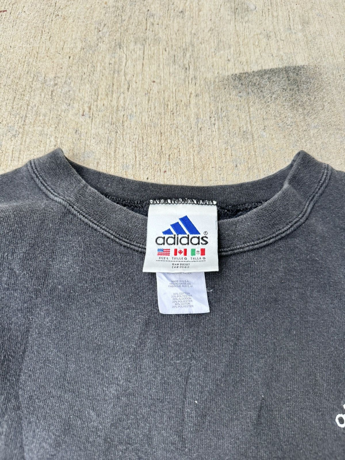Adidas × Vintage 90s adidas sweatshirt Size US L / EU 52-54 / 3 - 3 Thumbnail
