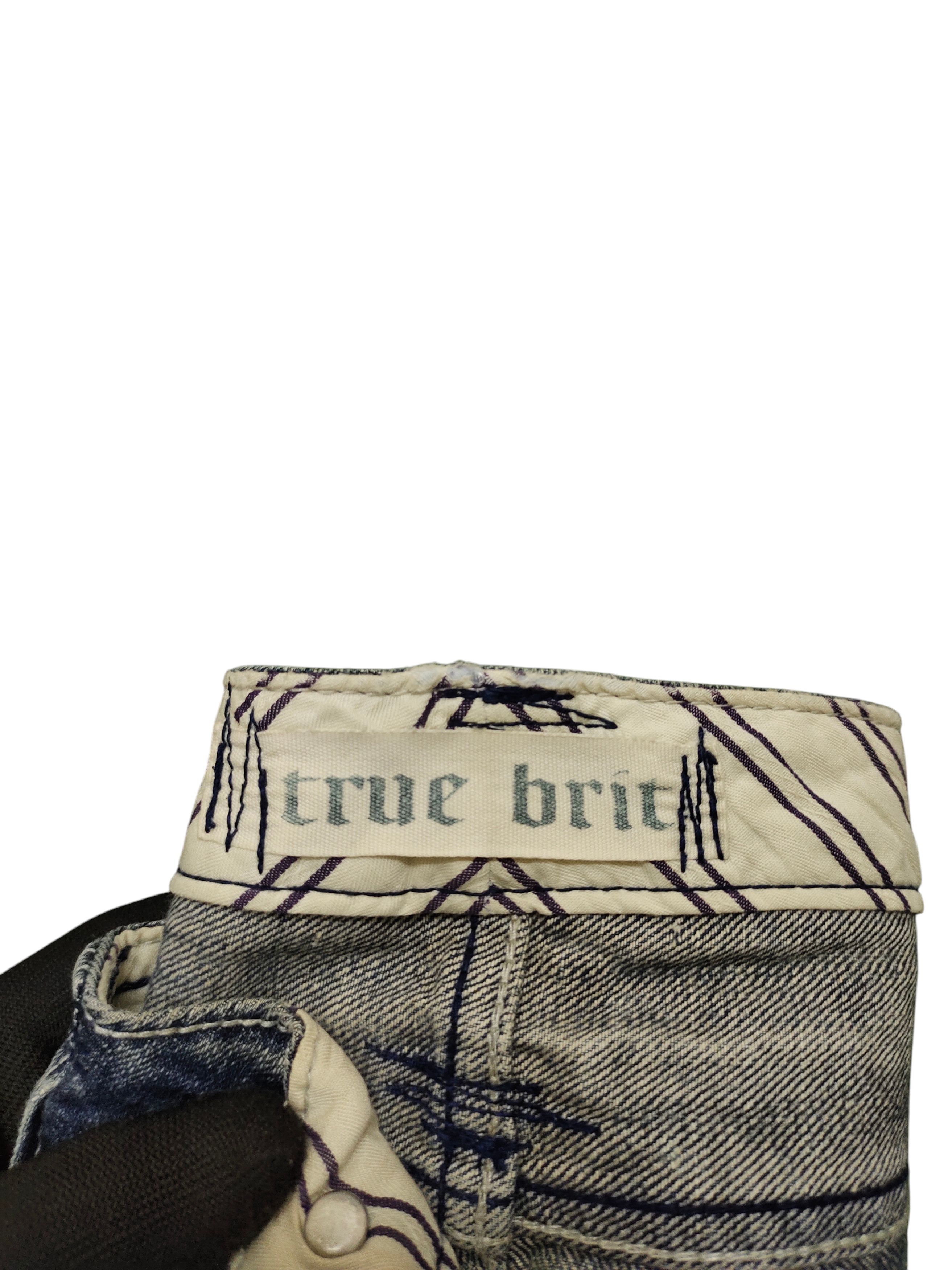 Le Grande Bleu (L.G.B.) Flare Jeans True Brit Embroidered Denim Bootcut Low Rise Size US 30 / EU 46 - 11 Thumbnail
