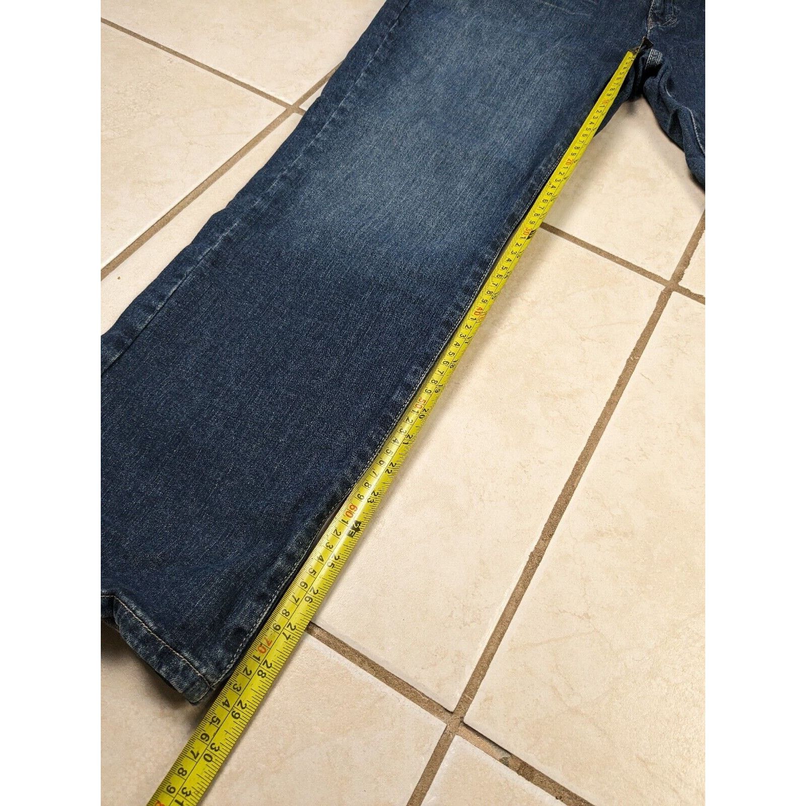 Calvin Klein NWT Calvin Klein Bootcut Jeans Size 16 Vtg Wash Faded Denim Size 38" / US 16 / IT 52 - 8 Thumbnail