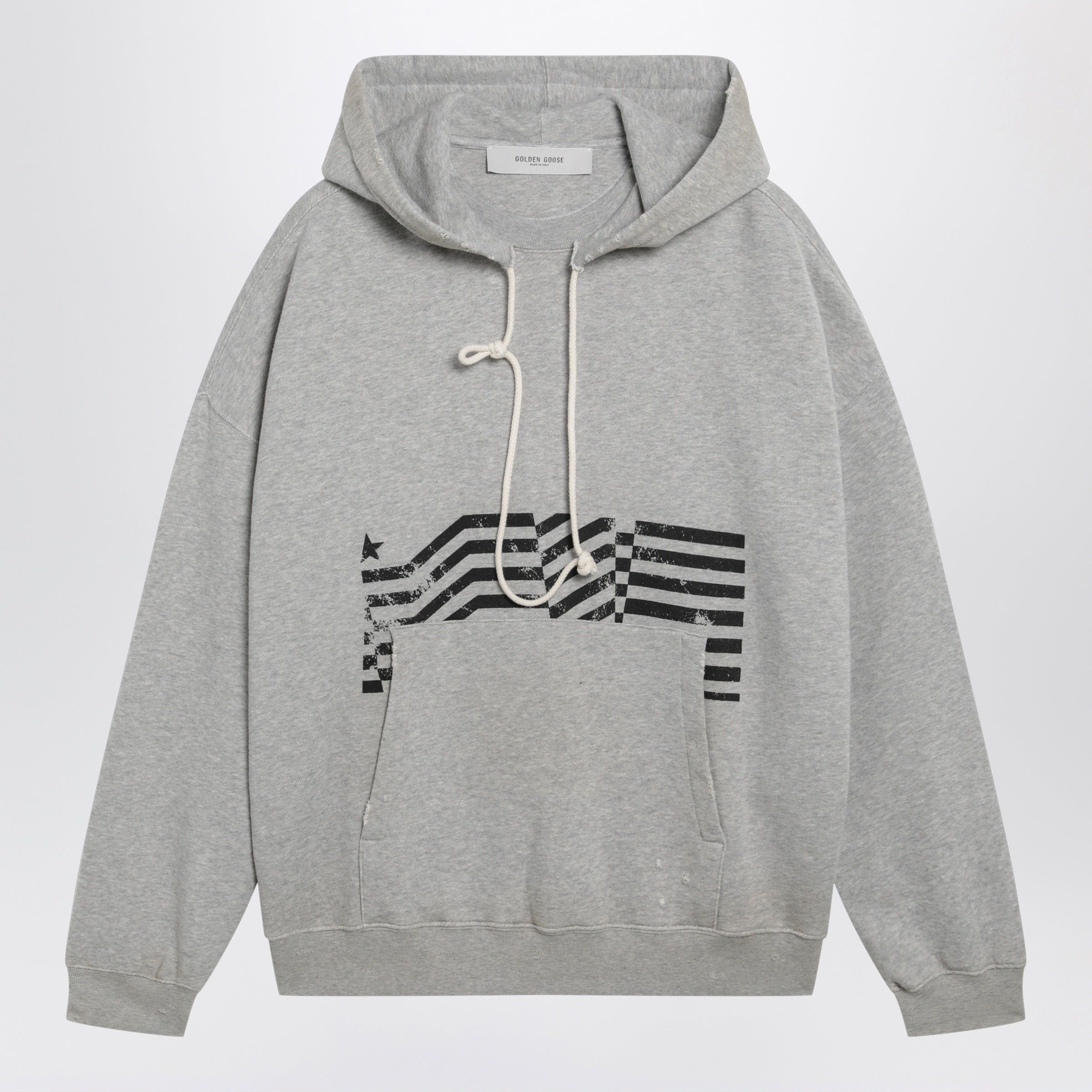 Golden Goose Golden Goose Journey Sweatshirt With Vintage-Effect Print In Grey Size US XL / EU 56 / 4 - 1 Thumbnail