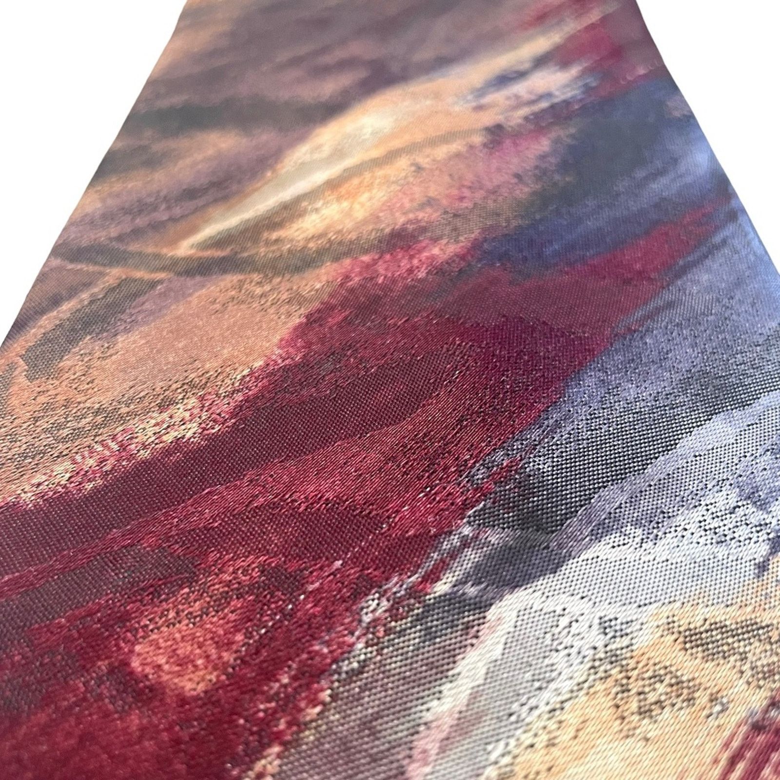 Balmain Pierre Balmain Paris Vintage Abstract Extra Long Silk Tie Size ONE SIZE - 6 Thumbnail