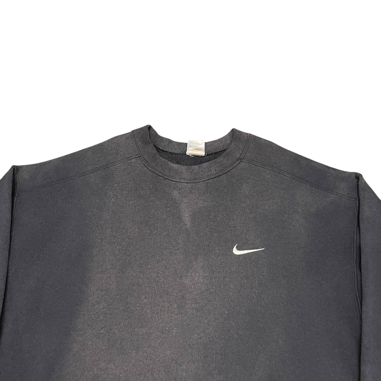 Nike Vintage 90's Nike Mini Swoosh Crewneck Sweatshirt Faded Size US L / EU 52-54 / 3 - 2 Thumbnail