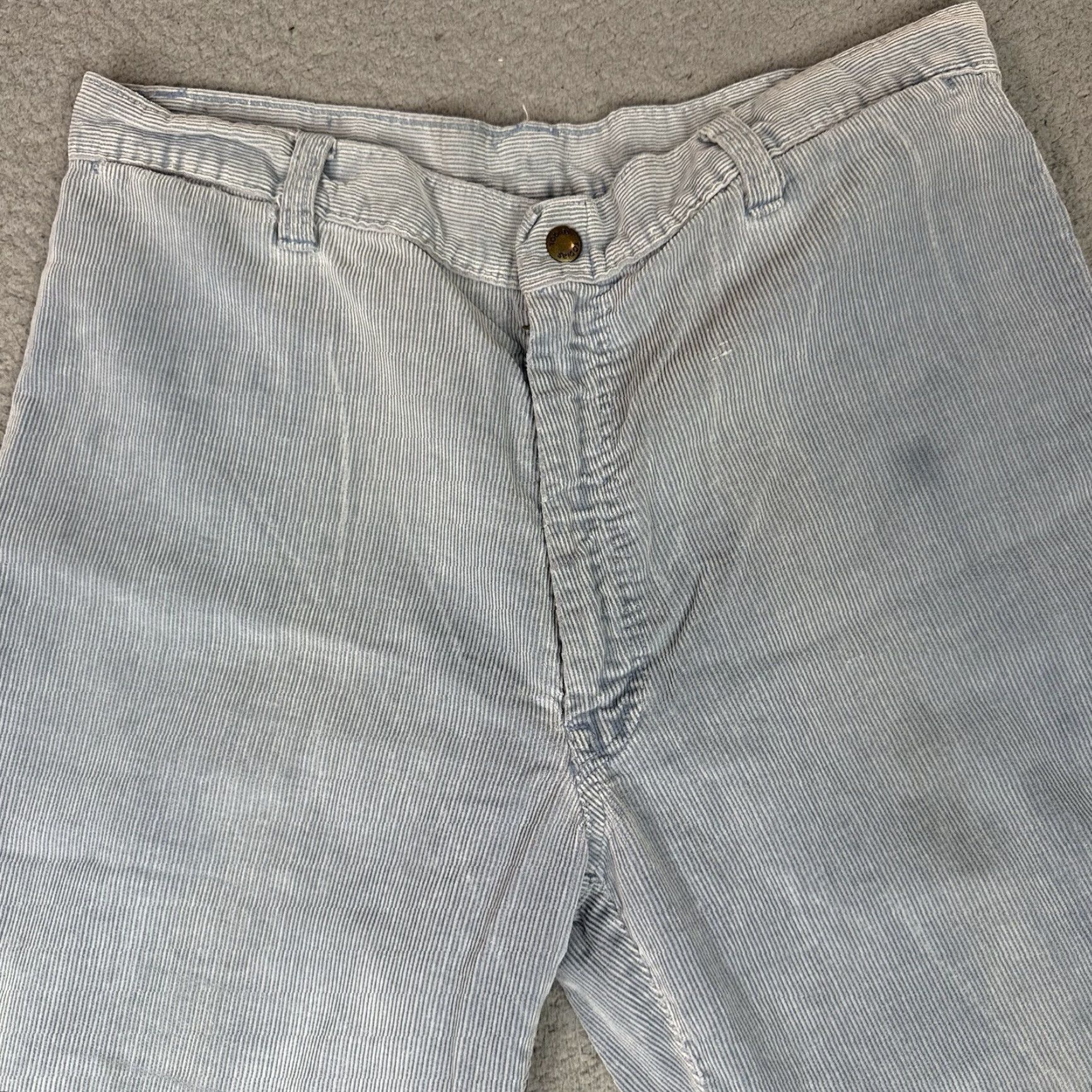 Bell VINTAGE Tobias Pants Adult 32 Blue Corduroy Bell Bottoms Trousers High Waisted Size US 32 / EU 48 - 3 Thumbnail
