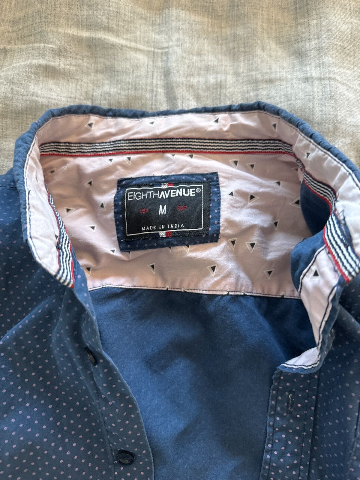 Eighth Avenue Eighth Avenue medium blue button down pink polkadot Size US M / EU 48-50 / 2 - 2 Thumbnail
