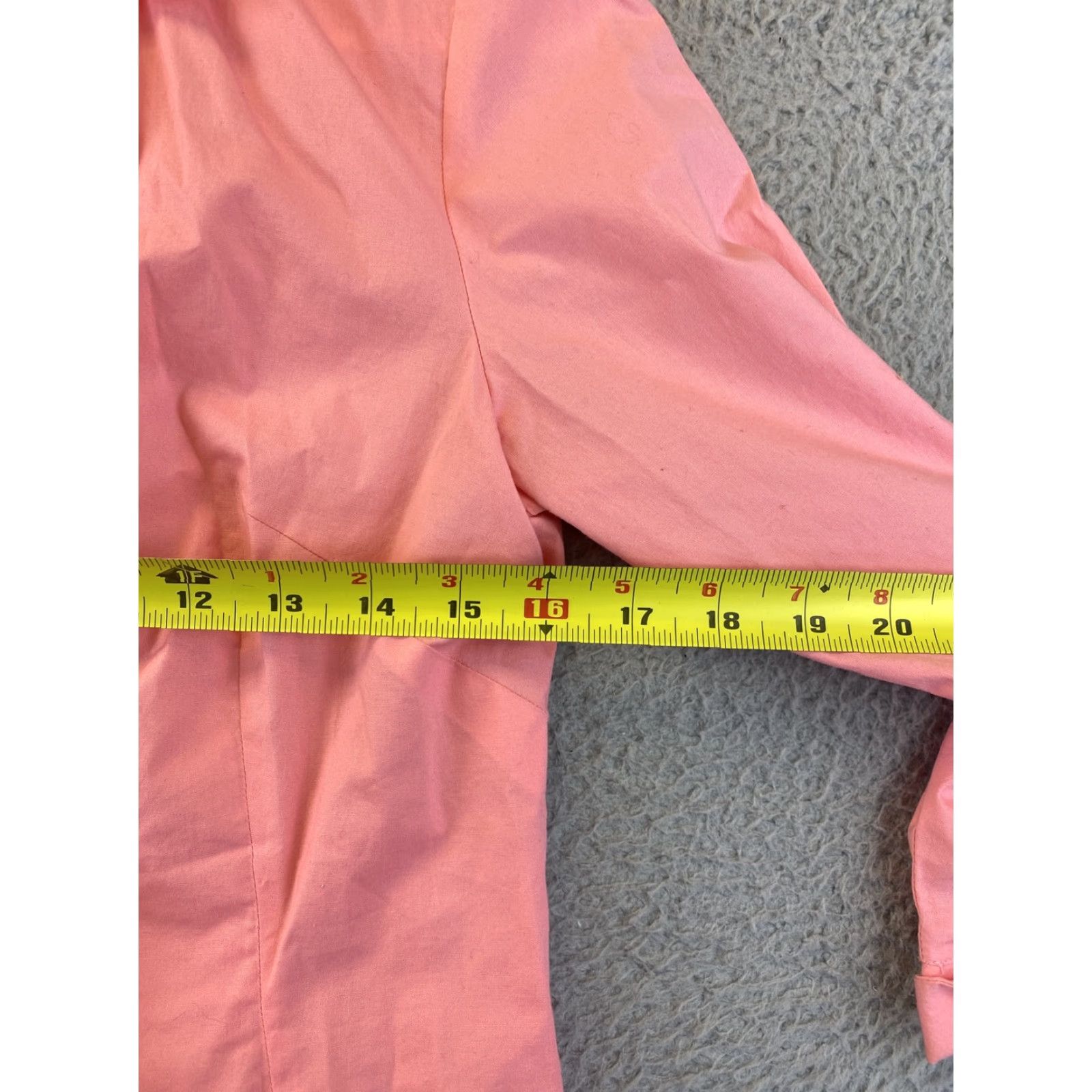 Vintage Harve Benard Shirt Women PM Orange 3/4 Sleeve Button-Up Collared Cotton Work Casual /88-11 Size M / US 6-8 / IT 42-44 - 7 Thumbnail