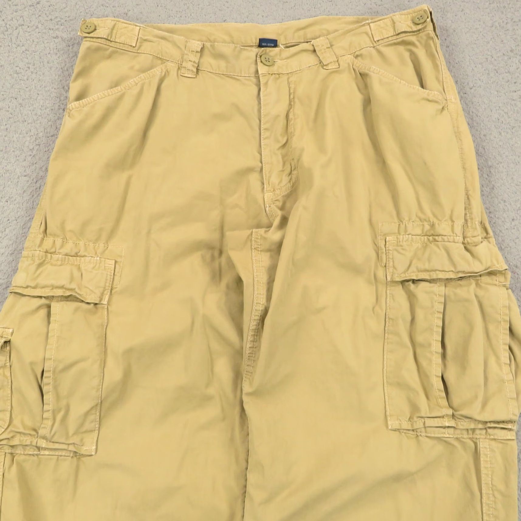 Polo Ralph Lauren VTG Polo Ralph Lauren Pant Men Cargo Wide-Leg Khaki 36x30 Paratrooper Utility Baggy Shirt? Size US M / EU 48-50 / 2 - 4 Thumbnail