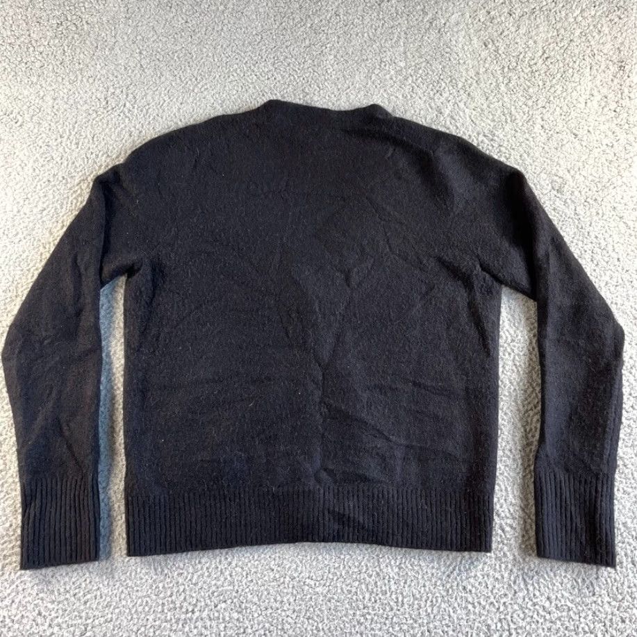 J.Crew J. Crew Cardigan Sweater Womens Medium Black Wool Blend Stretch V Neck Soft Yarn Size M / US 6-8 / IT 42-44 - 2 Thumbnail