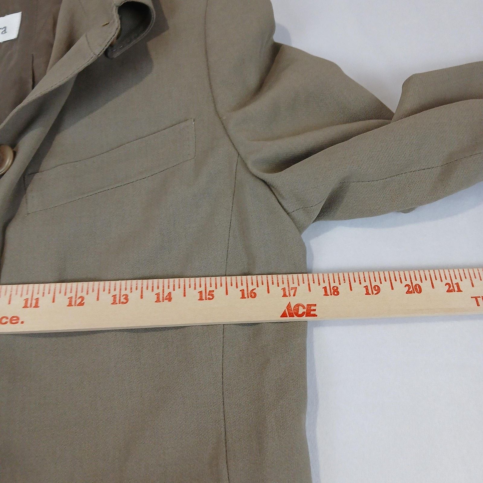 Max Mara MaxMara Coat Womens Small Taupe Beige Wool Blend Long Jacket Size S / US 4 / IT 40 - 8 Thumbnail