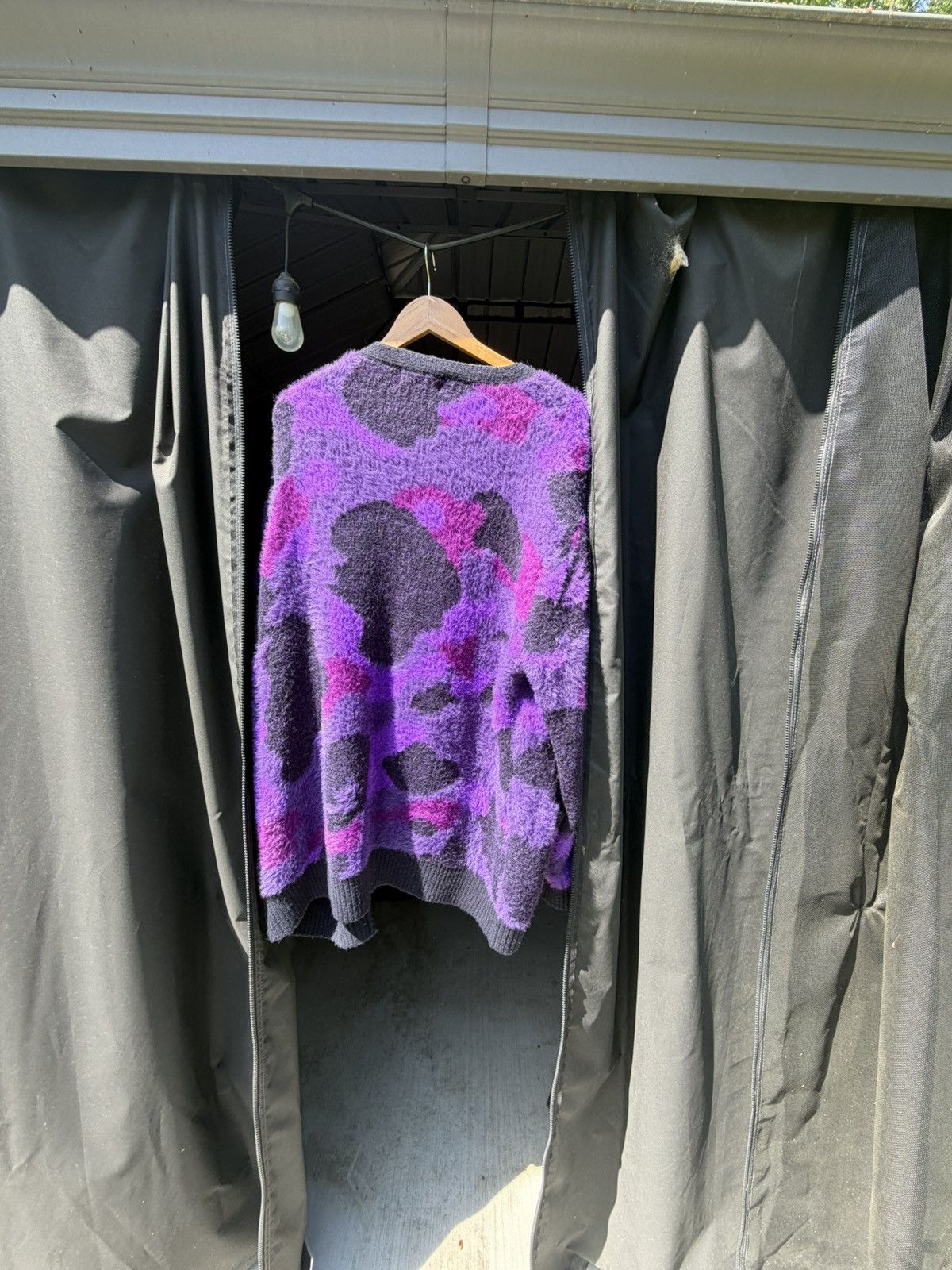 Bape Bape Purple Camo Cardigan Size US M / EU 48-50 / 2 - 2 Thumbnail