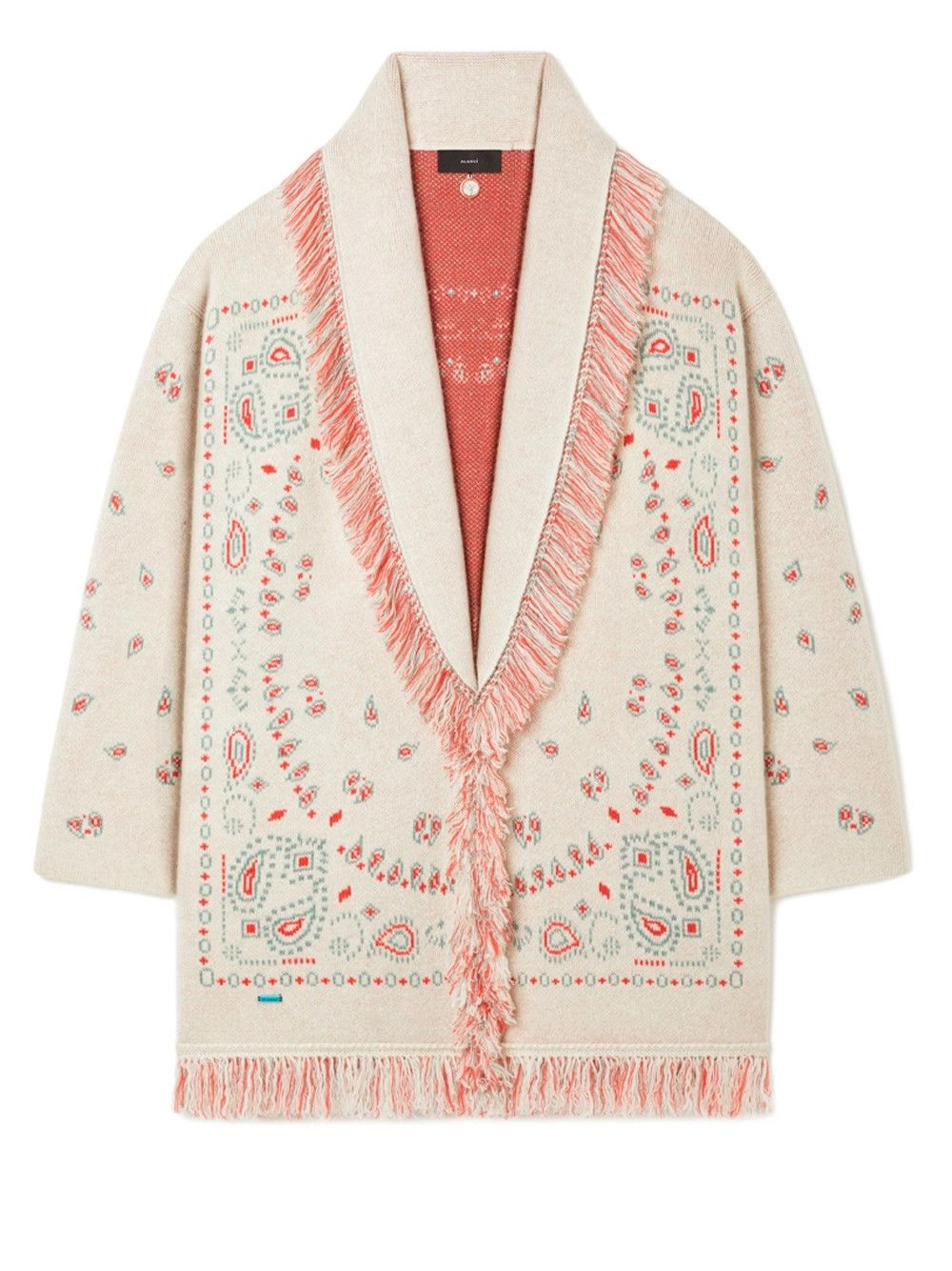 Alanui `Bandana Jacquard` Cardigan Size XS / US 0-2 / IT 36-38 - 1 Thumbnail