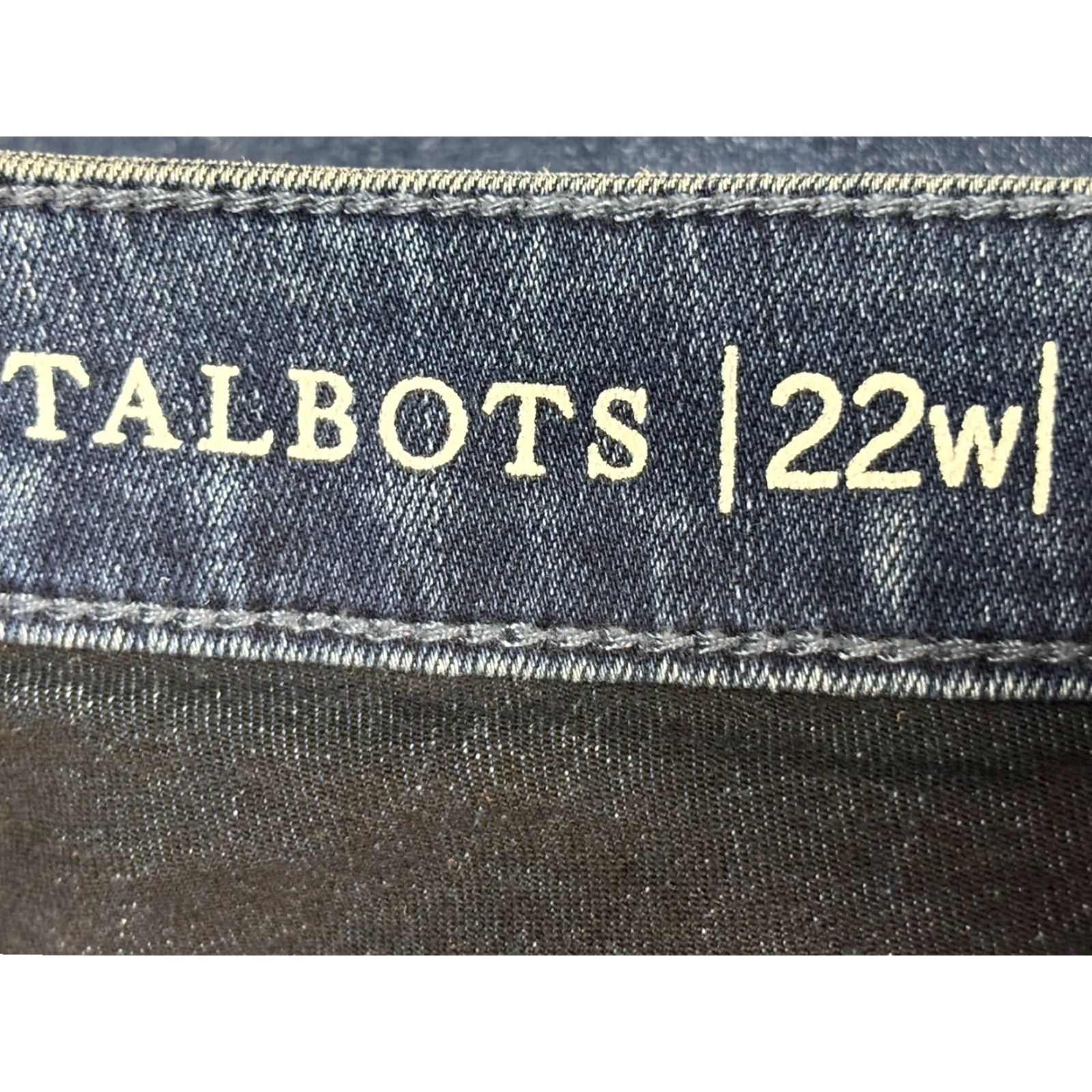 Talbots Talbots Jeans Jegging High Rise Crop 22W Plus Stretch Womens Blue Denim 25in Inseam Mens? Size 40" / US 18 - 5 Thumbnail